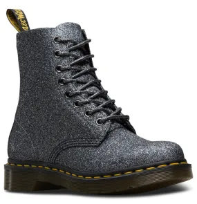 1460 Pascal Glitter Pewter Boots