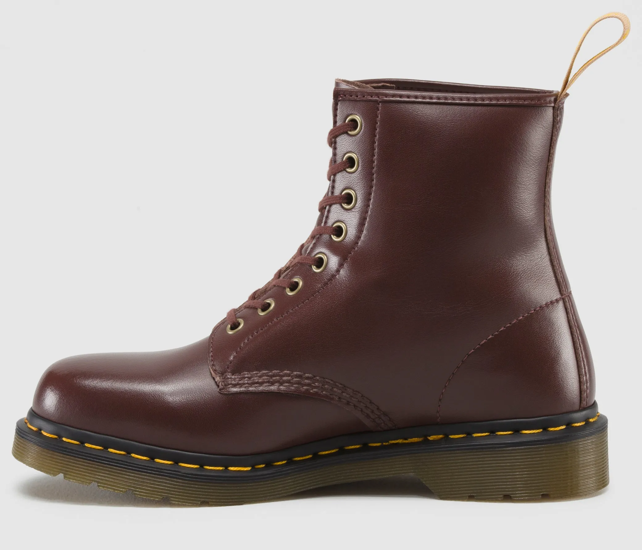 1460 Vegan Cherry Red Felix Rub Off Boot