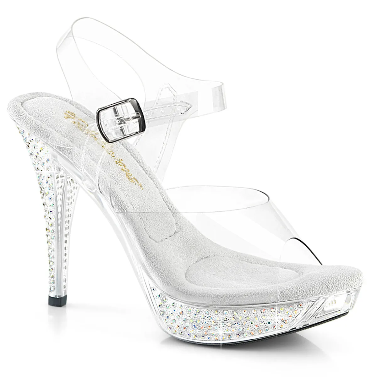 4 Inch Heel ELEGANT-408ABRS Clear