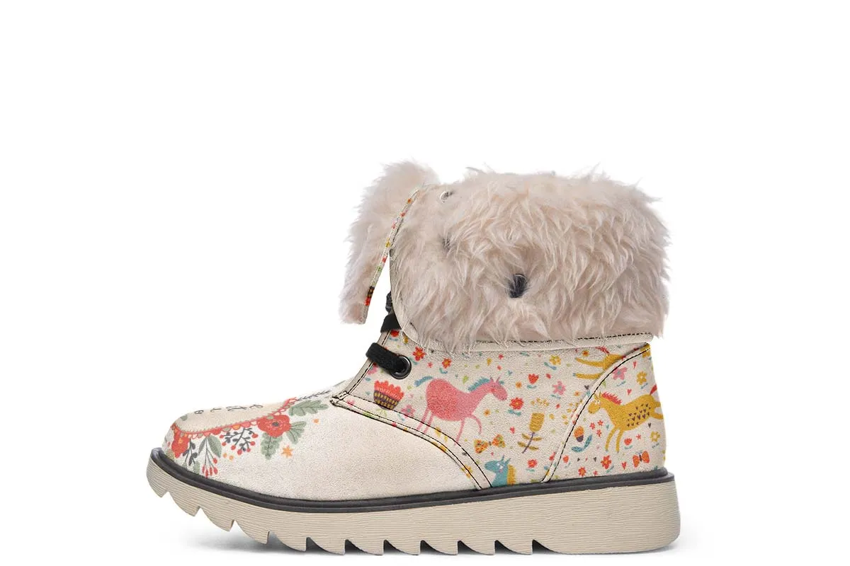 Adorable Horse Polar Vibe Boots