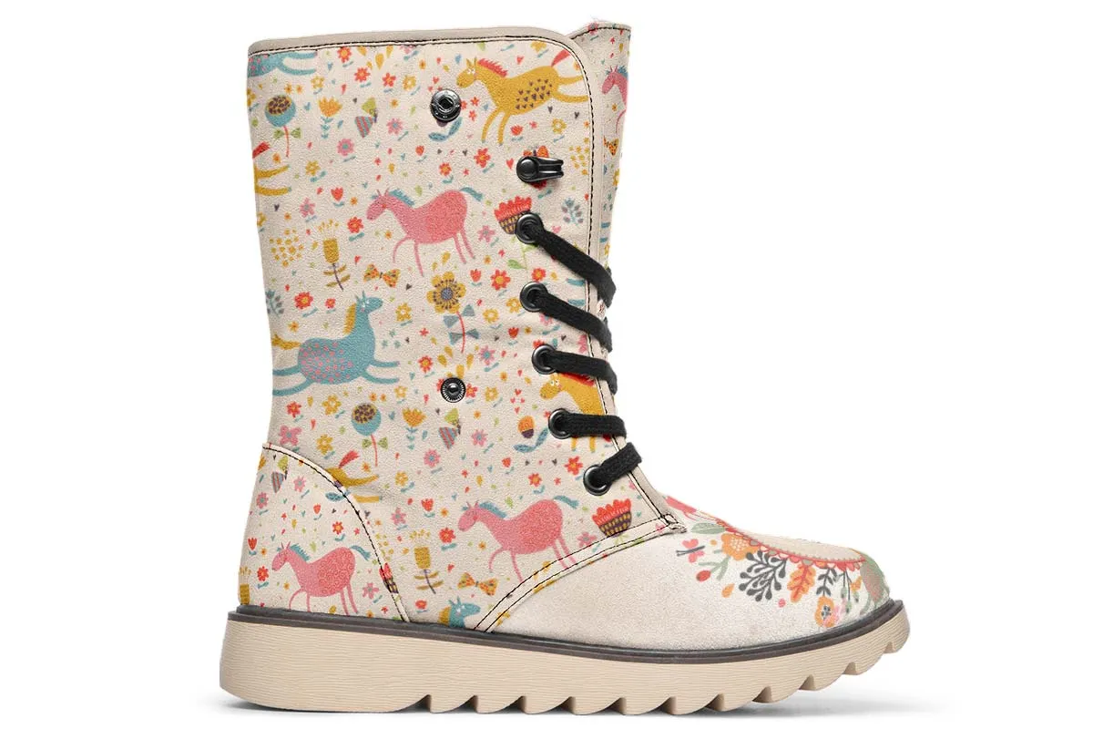 Adorable Horse Polar Vibe Boots