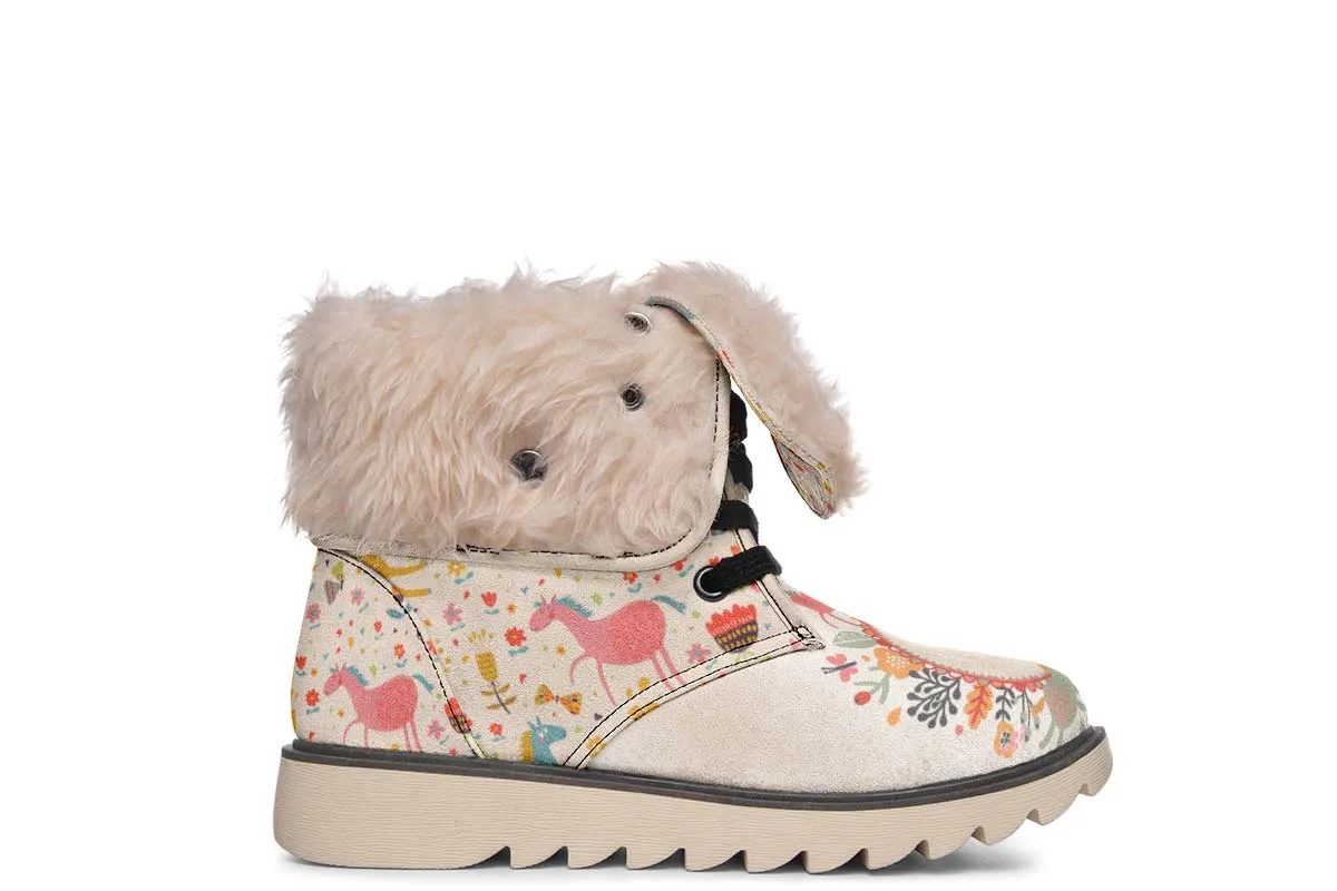 Adorable Horse Polar Vibe Boots