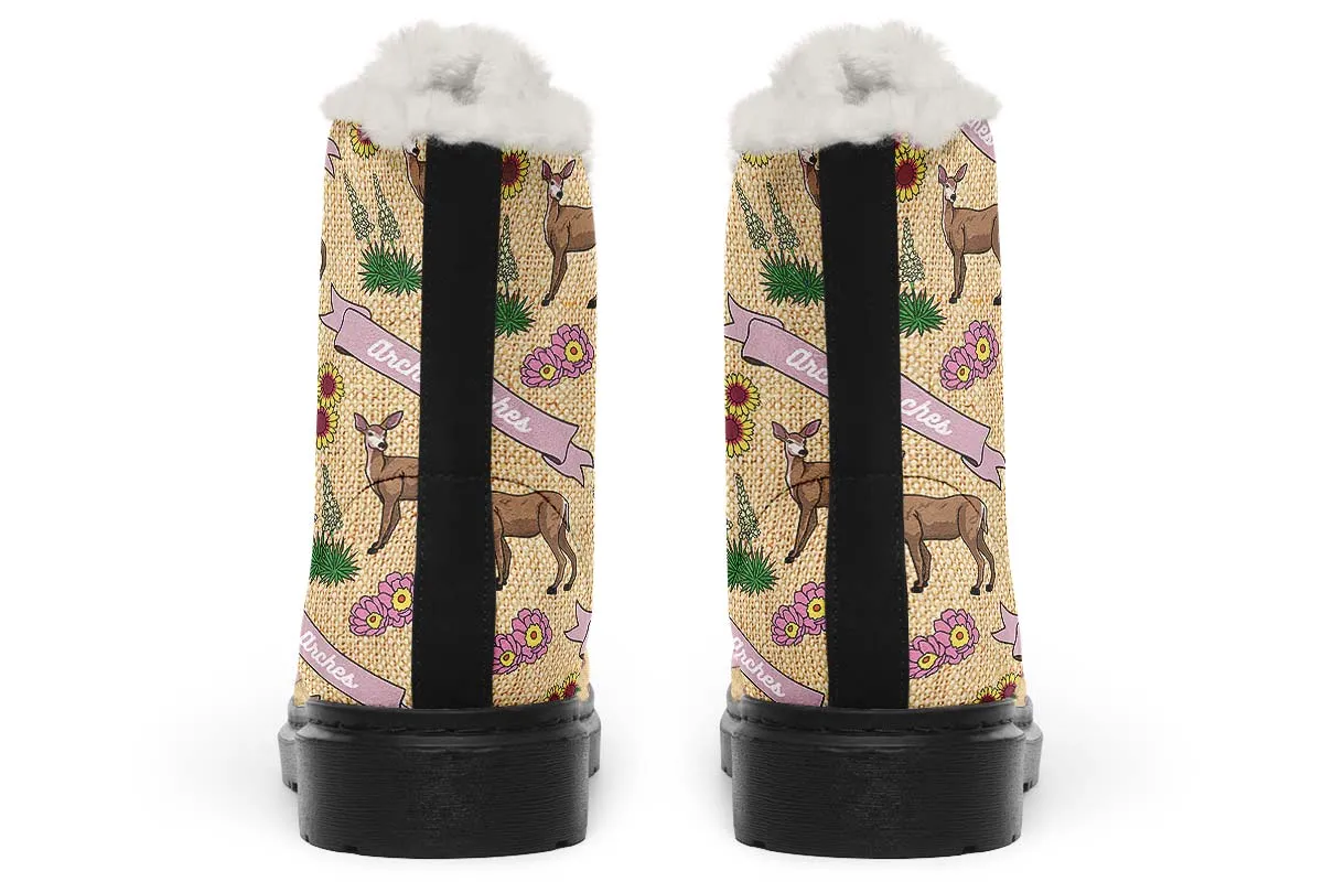 Arches Pattern Winter Boots