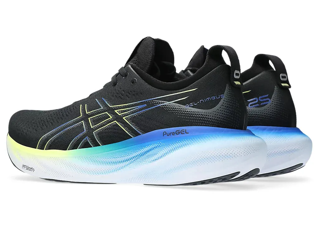 Asics Gel Nimbus 25 Men's Running Shoes | Black/Glow Yellow