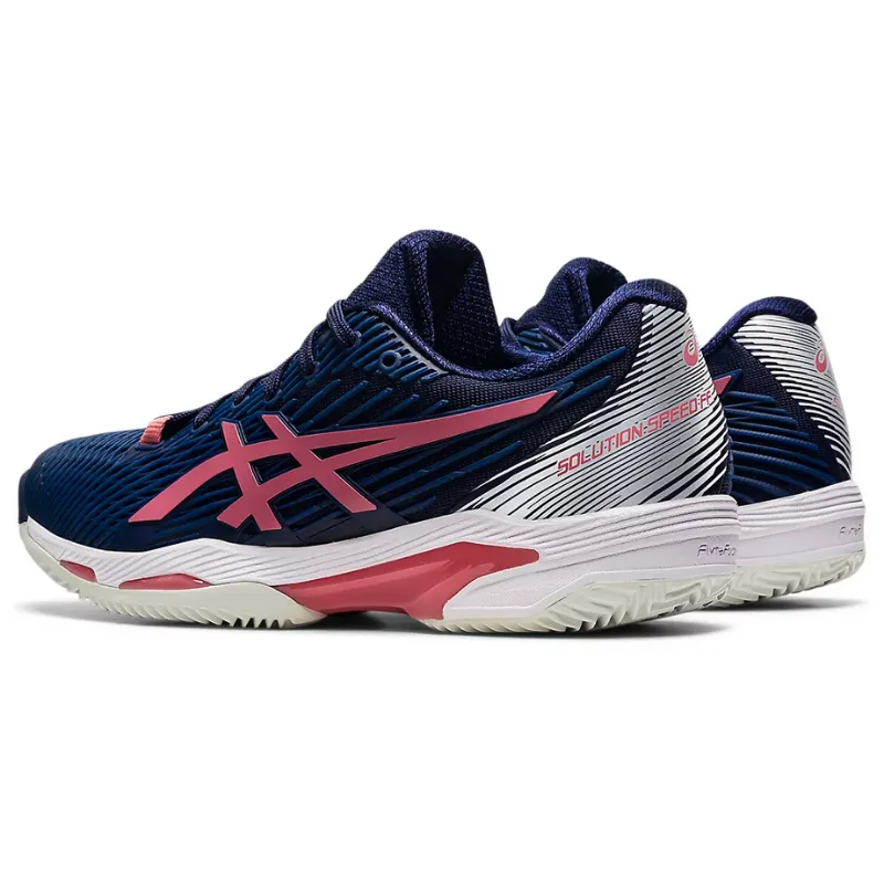 Asics Womens Solution Speed FF 2 Clay Tennis Shoes - Peacoat/Smokey Rose