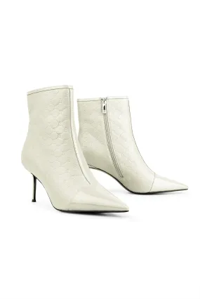 Beverly Ankle Boots - Bone