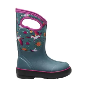 Bogs Kids' Classic II Space Pegasus Waterproof Winter Boots - Teal Multi