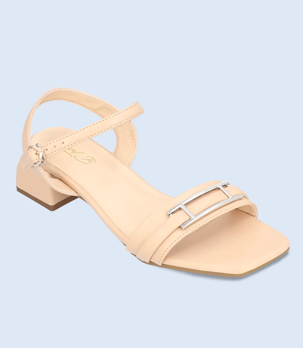 BW7333-NUDE-Women Formal Sandal Heels