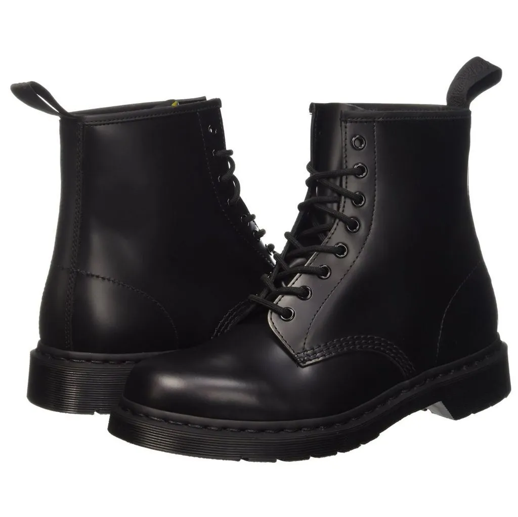 Dr. Martens 1460 8 Eyelet Mono Smooth Black Unisex Boots - UK 6