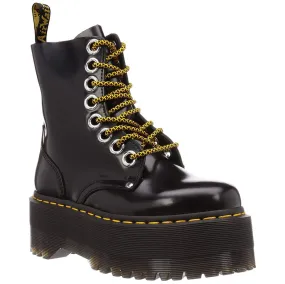 Dr. Martens Womens Boots Jadon Max Casual Ankle Lace-Up Zip-Up Buttero Leather - UK 7