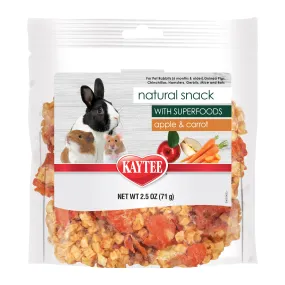 Kaytee Natural Snack with Superfoods Carrot & Apple Carrot and Apple Blend 2.5 Ounces