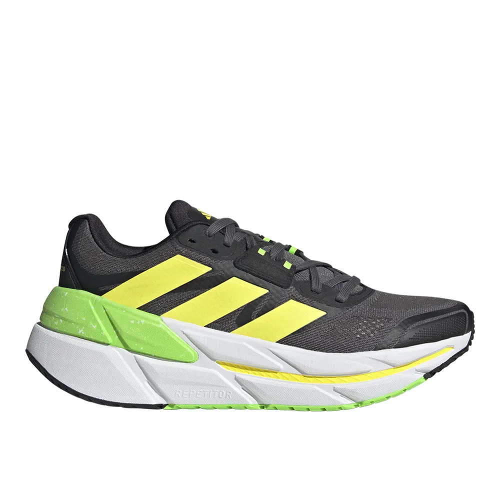 Men's Adidas Adistar CS, Gray Five/Beam Yellow/Solar Green, 9 D Medium