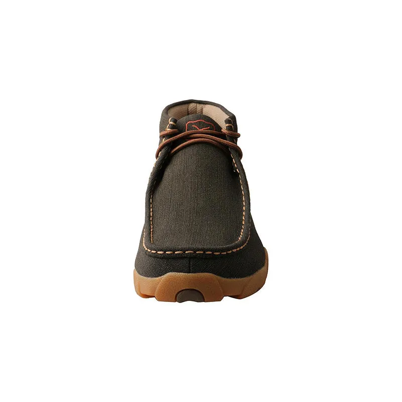 Men's Chukka Driving Moc Rubberized Brown