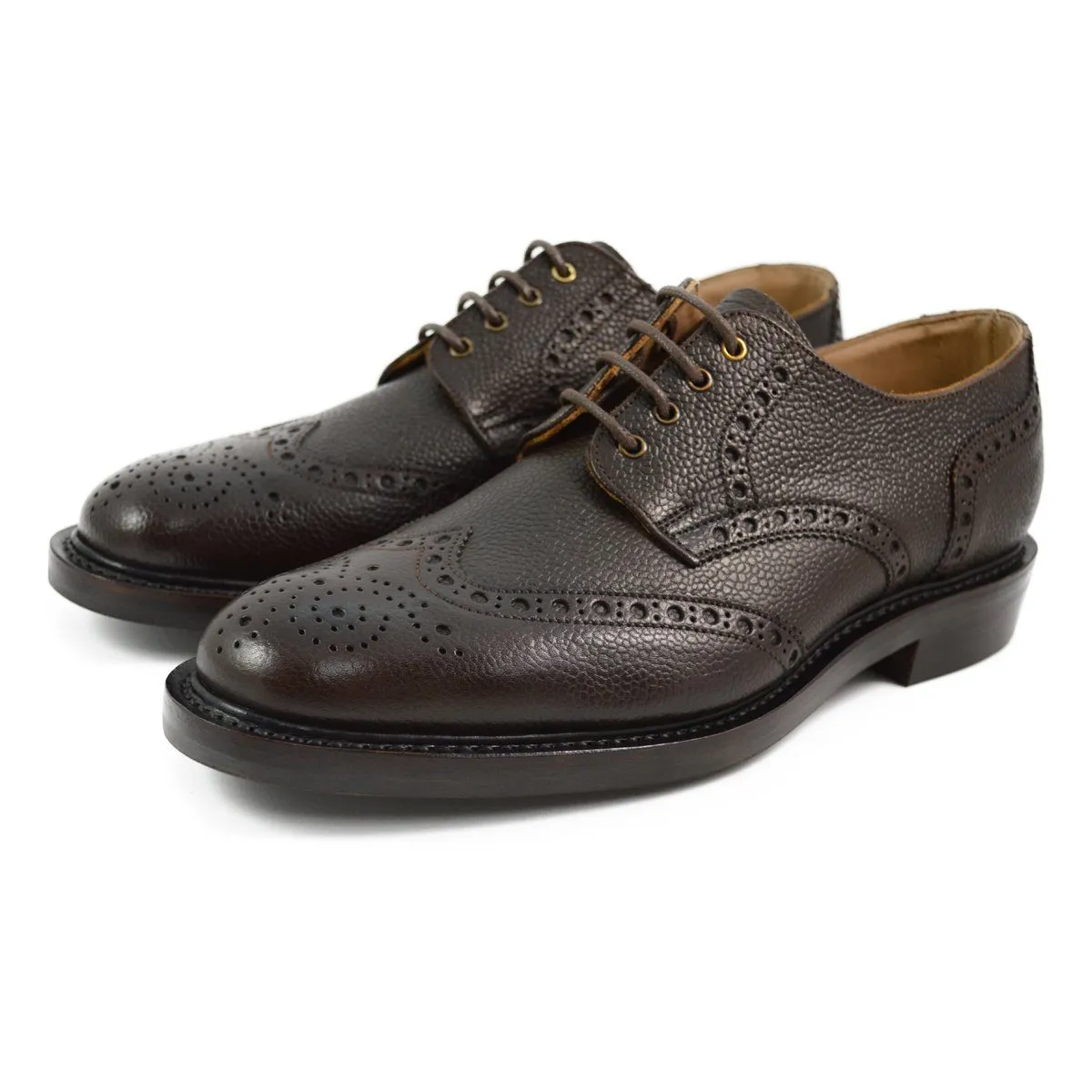 NPS WILSON Brogue Shoes - Walnut Grain with Itshide Sole