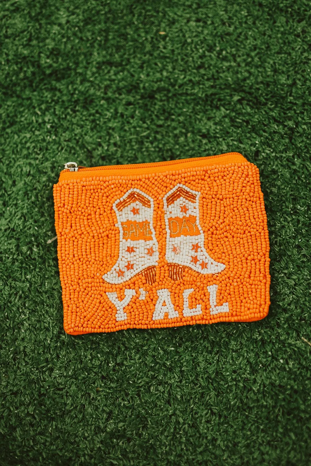 Orange Gameday Y'all Money Pouch