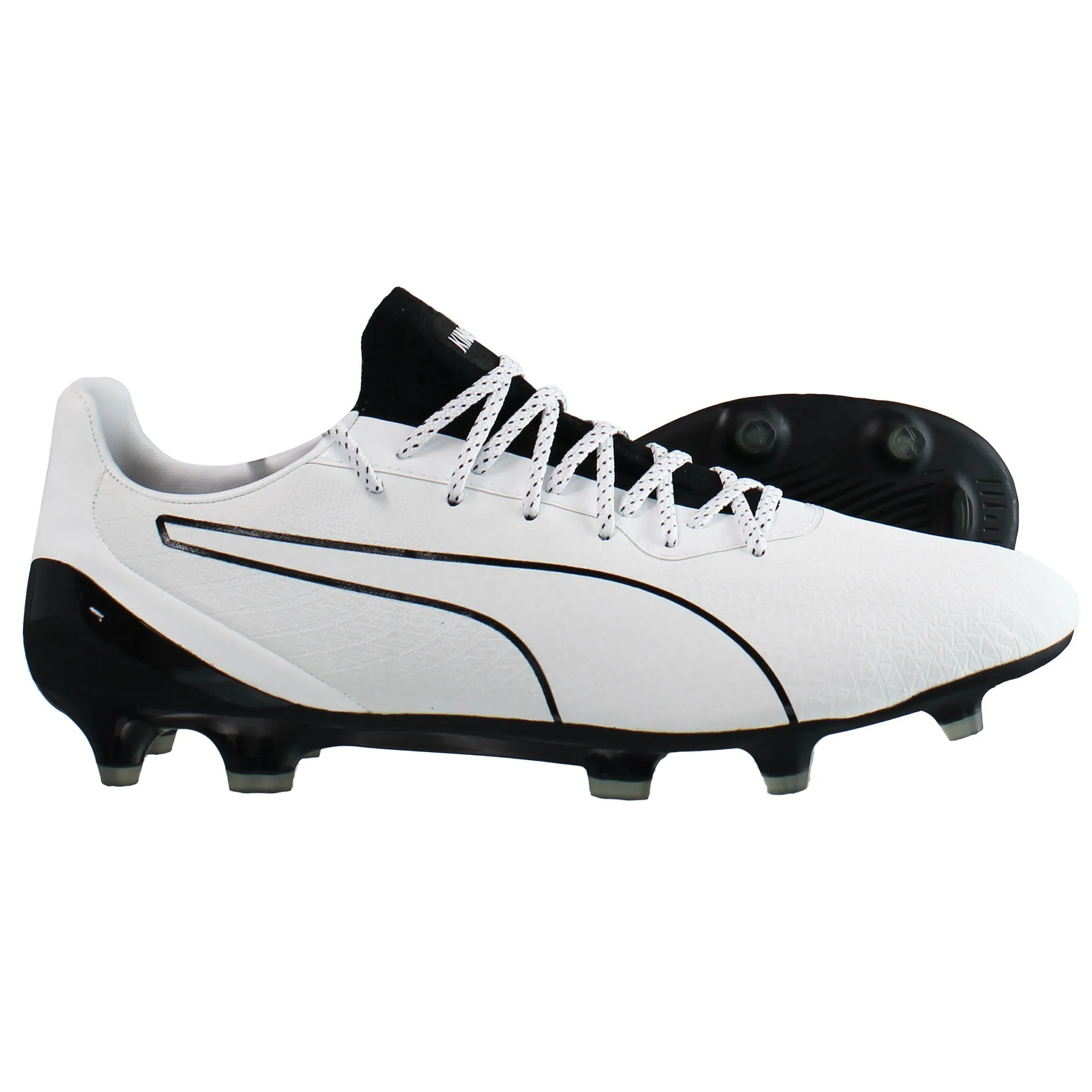 Puma King Platinum Lacer Touch FG/AG White Mens Football Boots