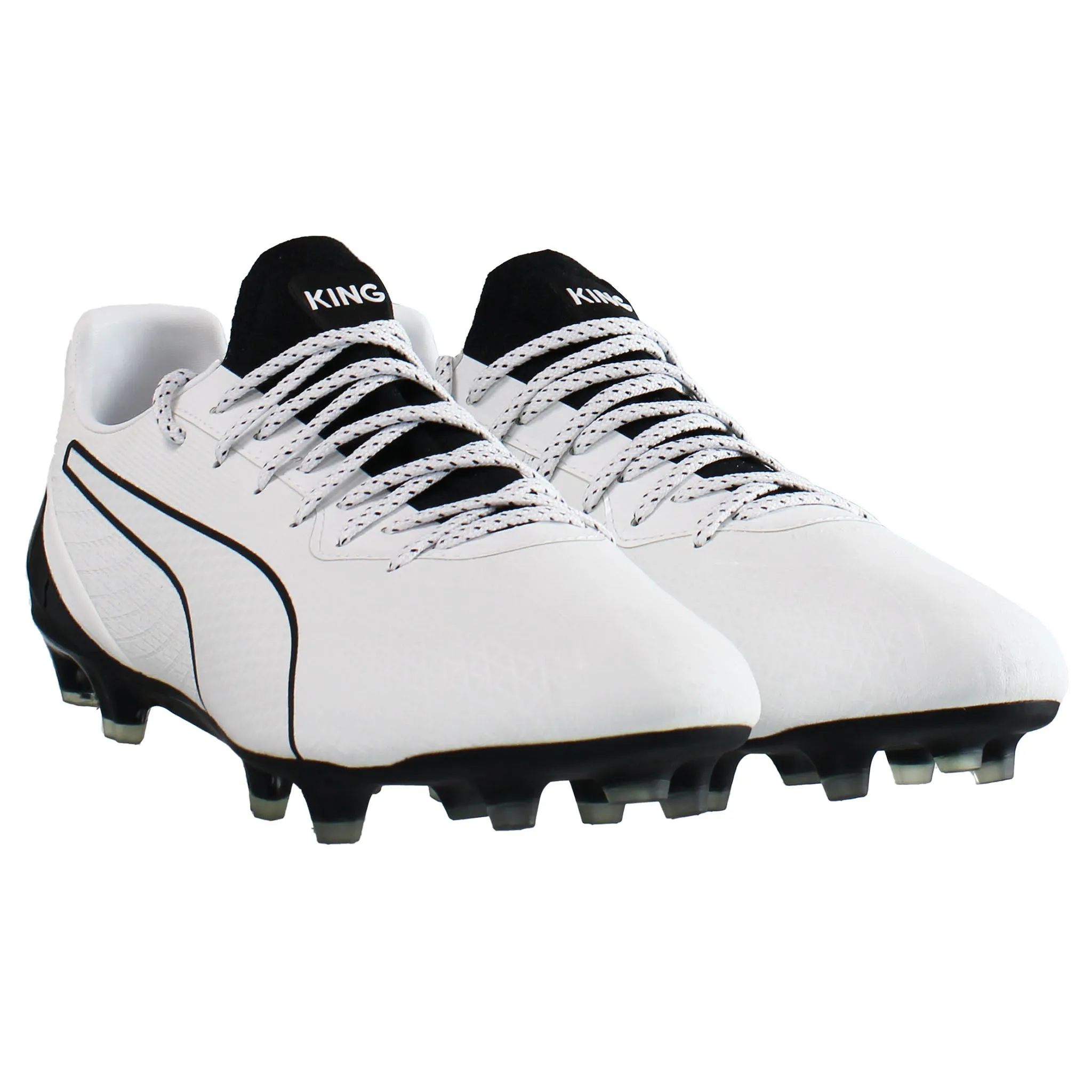 Puma King Platinum Lacer Touch FG/AG White Mens Football Boots