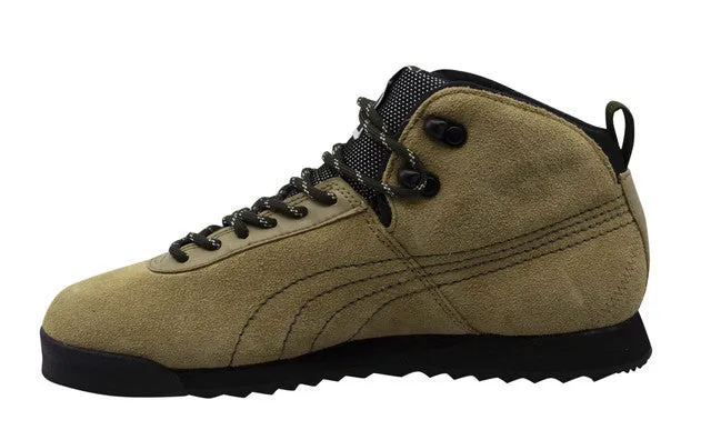 Puma Roma Hiker Beige Suede Leather Outdoor Lace Up Mens Trainers 353795 04