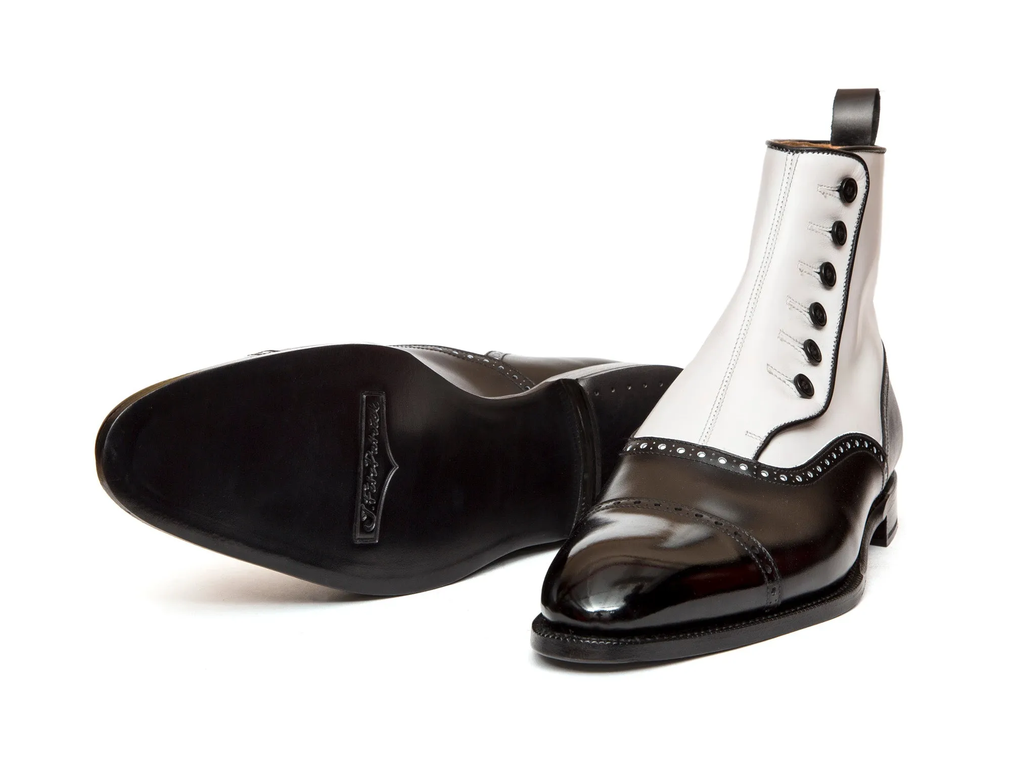 Puyallup - MTO - Black Calf / White Calf - NGT Last - Single Leather Sole