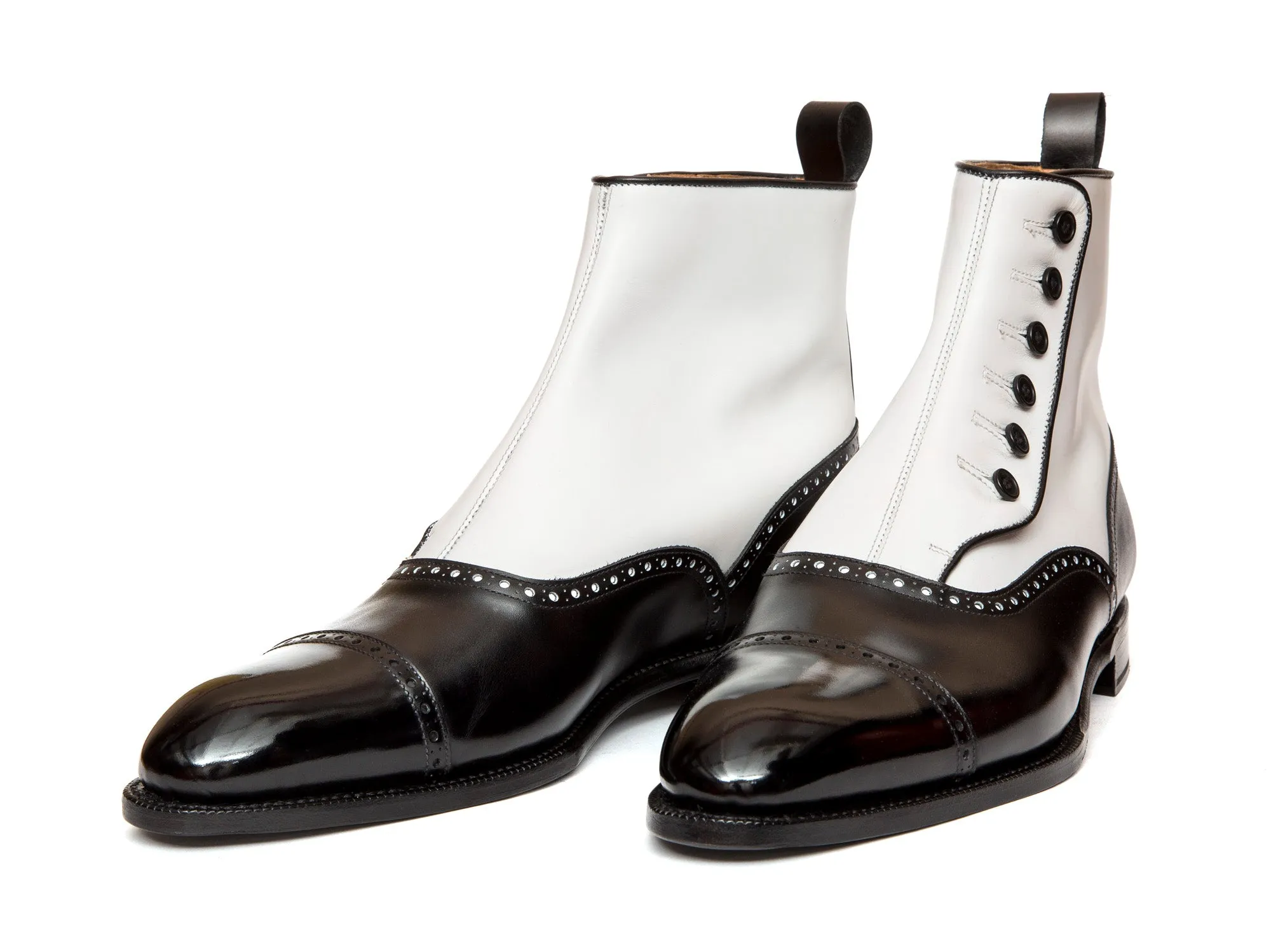 Puyallup - MTO - Black Calf / White Calf - NGT Last - Single Leather Sole