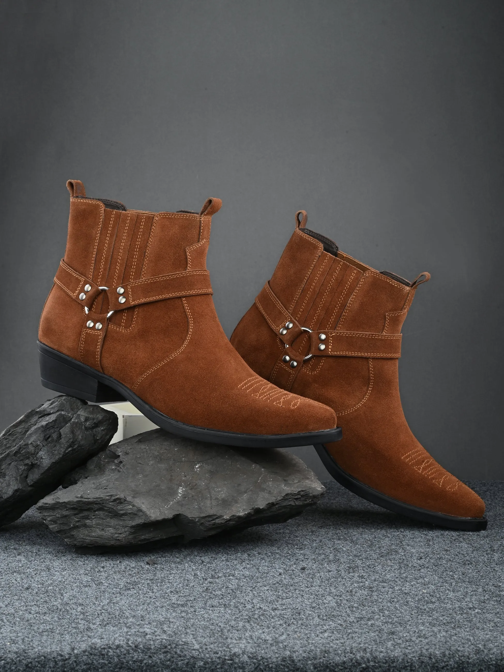 Rufus Tan Western Boots