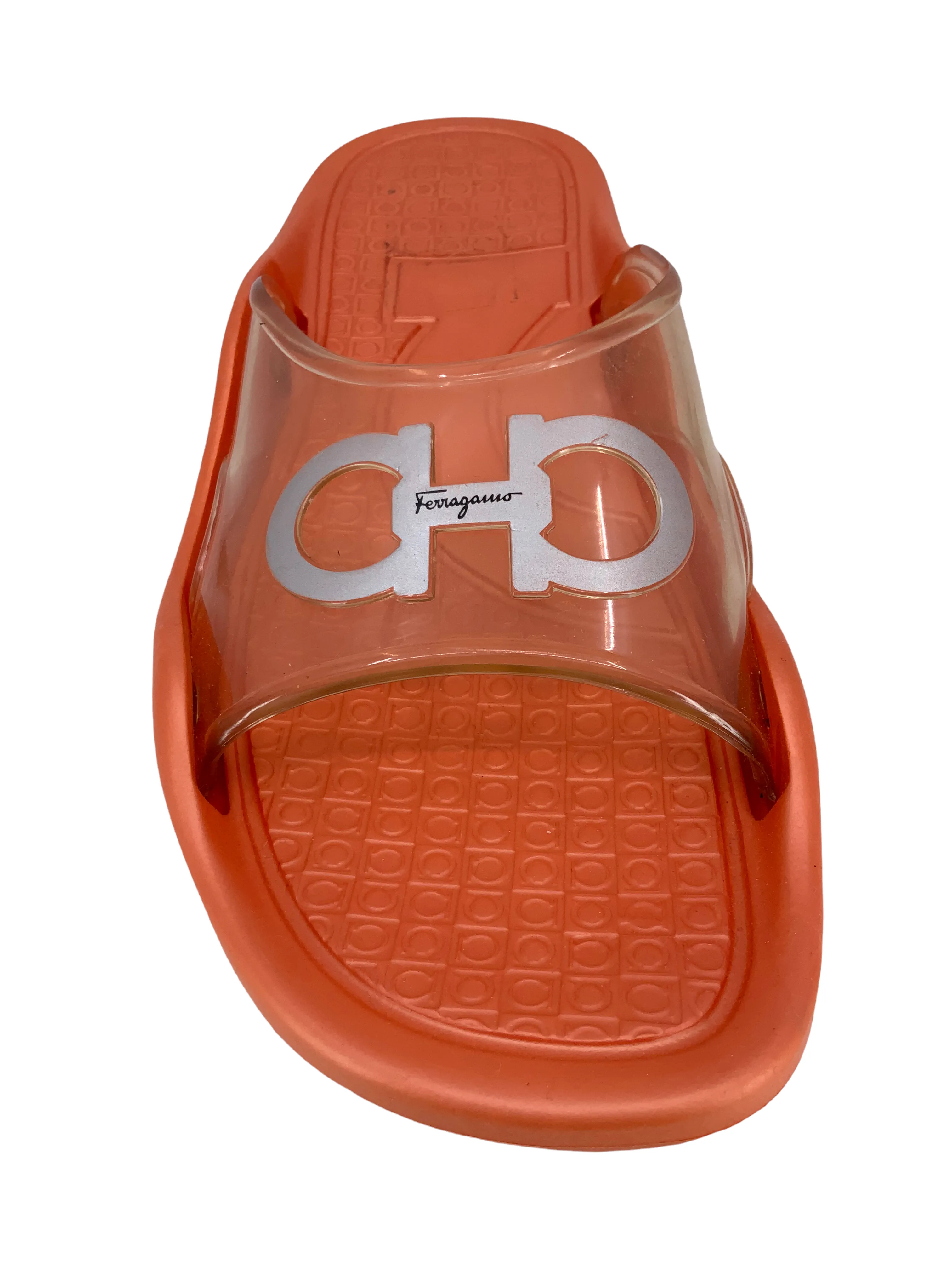 Salvatore Ferragamo Rubber Pool Slides Size 9.5