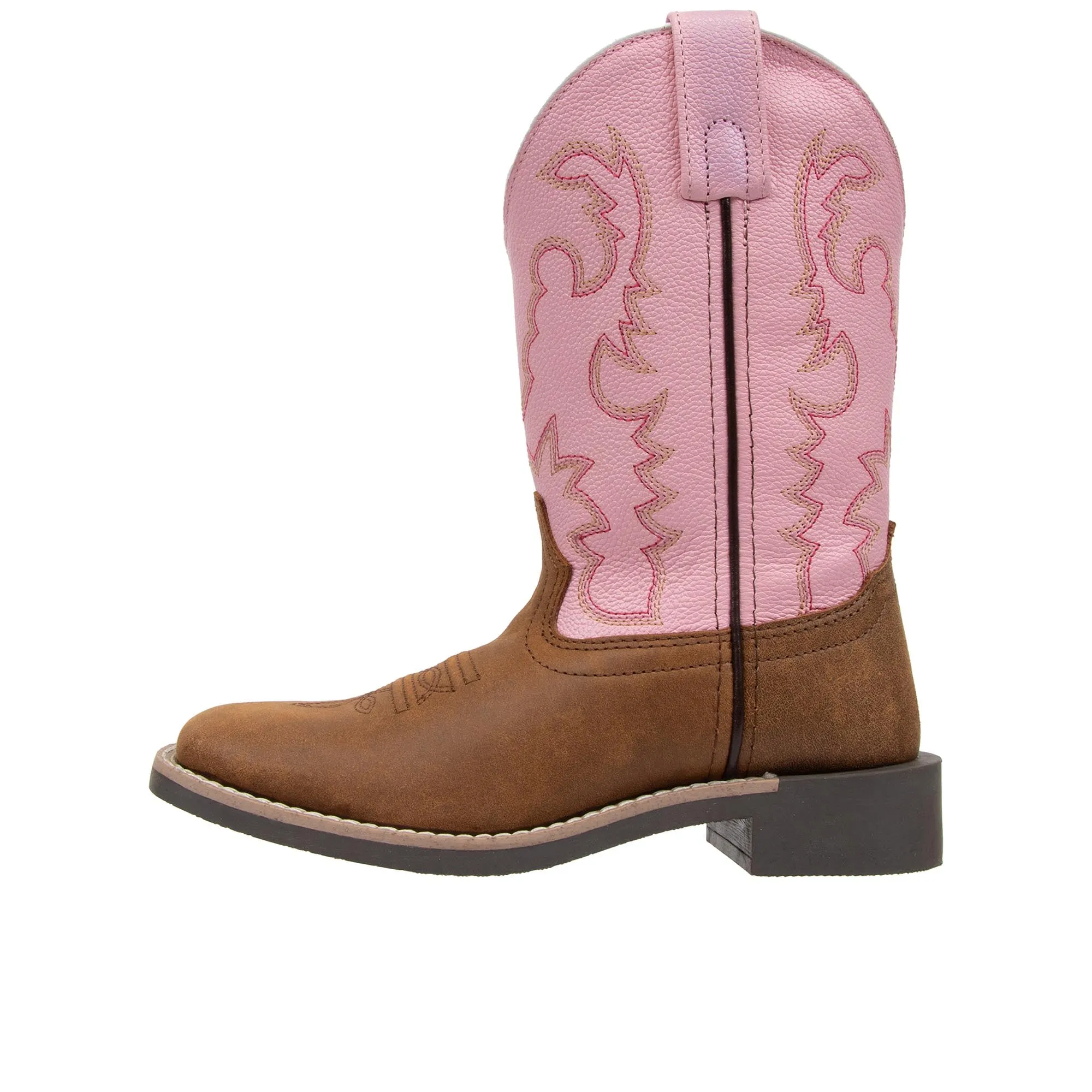 Smoky Mountain Boots Childrens Western Pink Brown