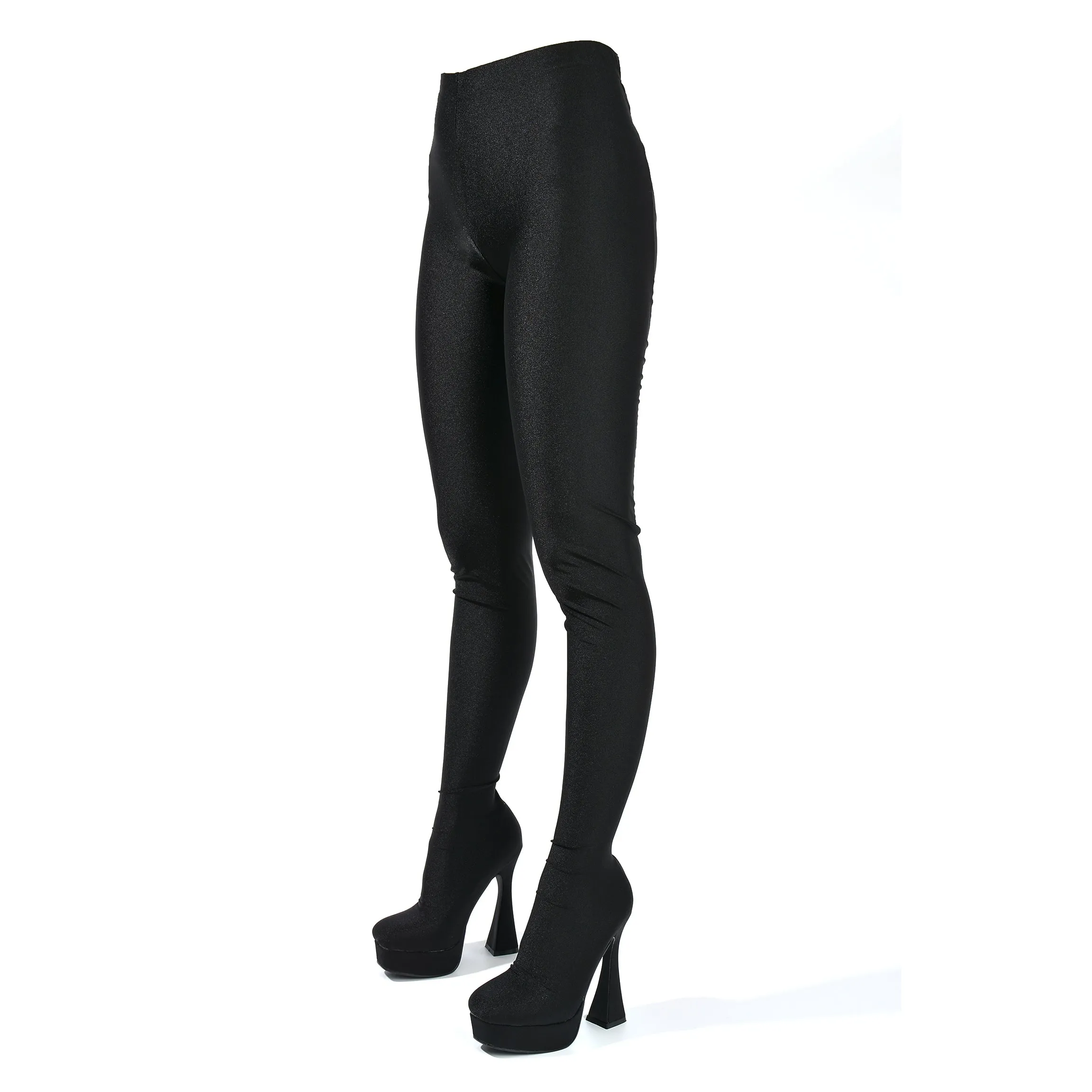 TALINA - BLACK LEGGING BOOTS