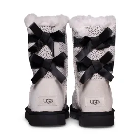 UGG Bailey Bow Micro Cheetah White Boots - Women's