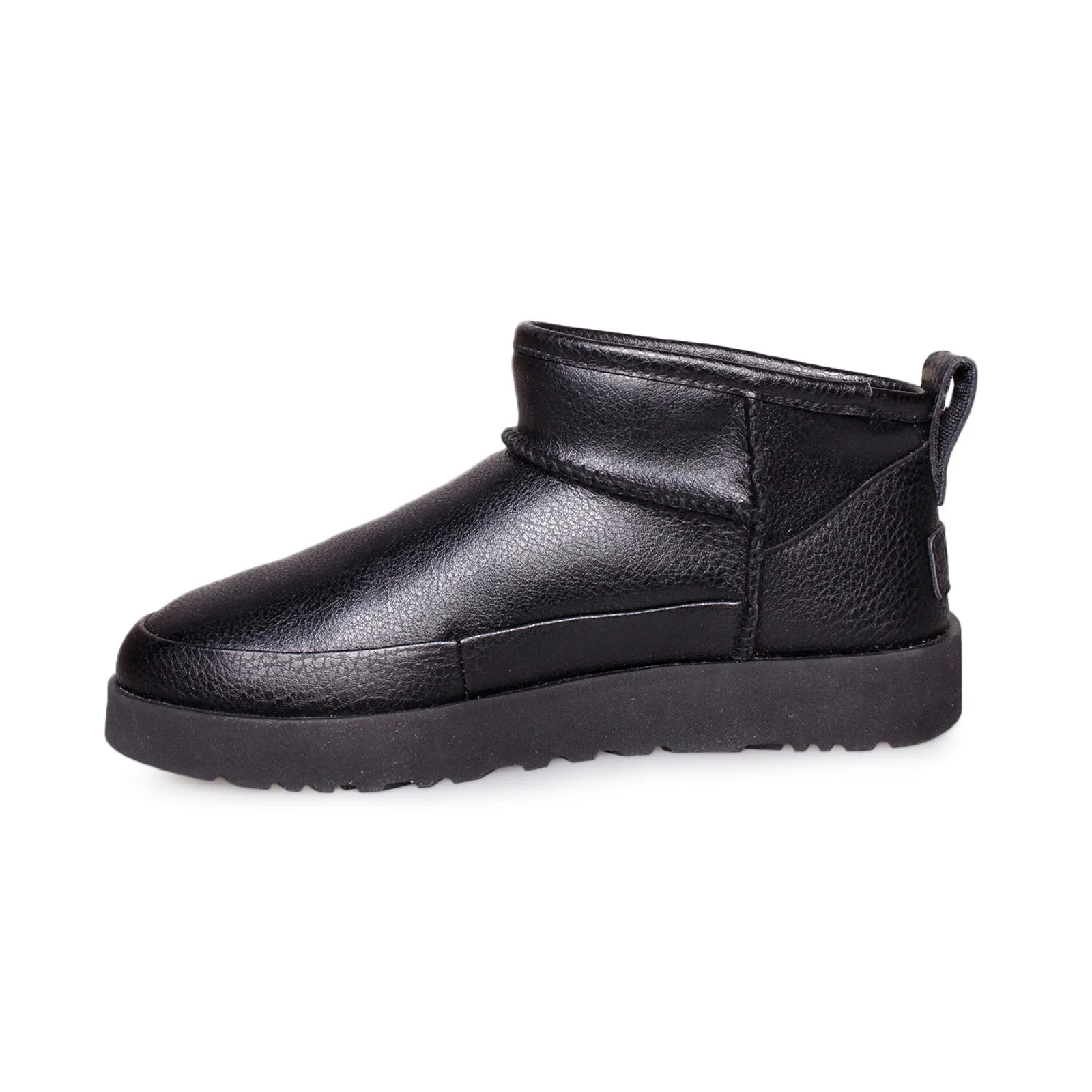 UGG Classic Sugar Ultra Mini Black Boots - Women's