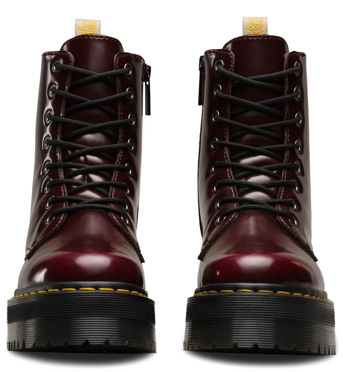 Vegan Jadon II Cherry Red Oxford Rub Off Platform Boot